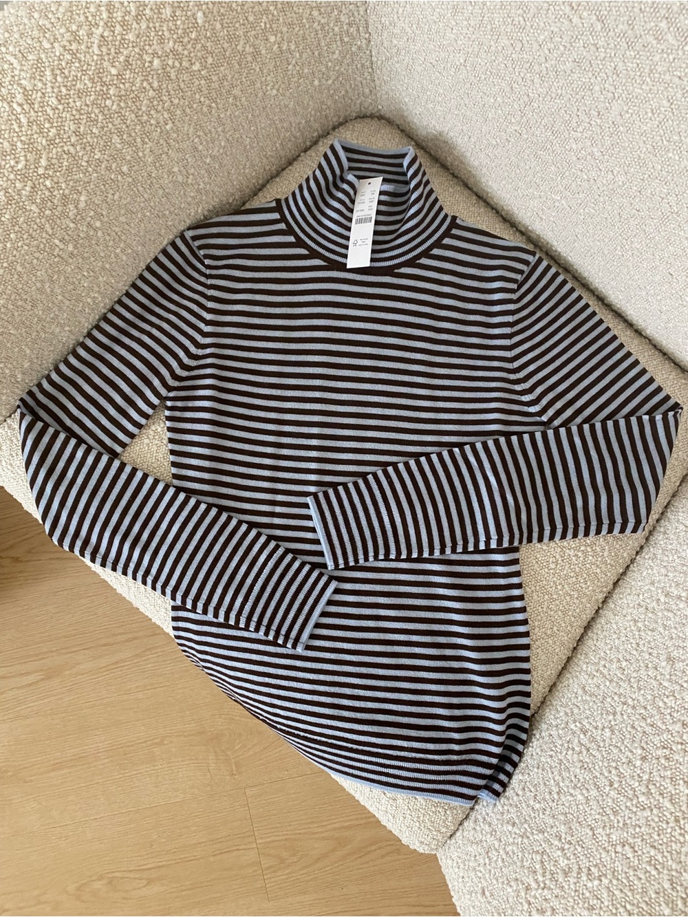 NWT J.Crew Carolyn turtleneck sweater in striped merino wool size XXS
